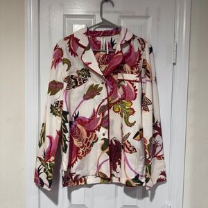 Anthropologie x Raphael Balme Botanical Print Pajama Top Small